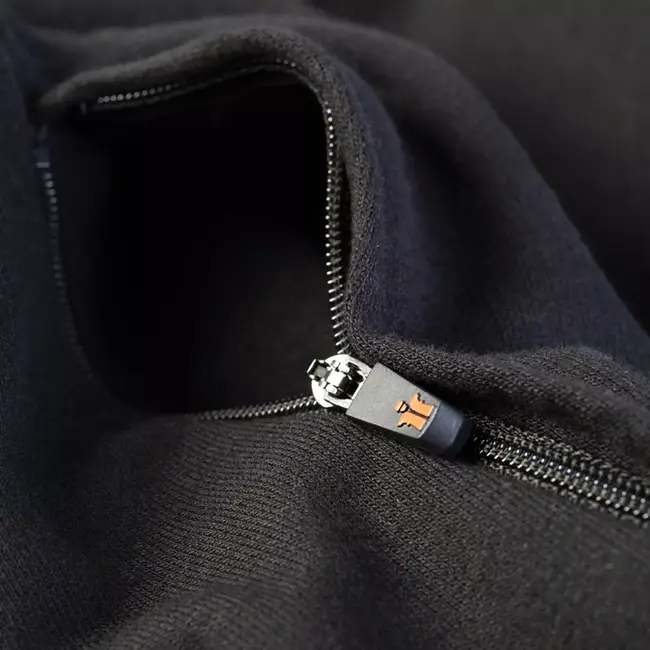 Scruffs werktrui - duurzaam katoen-polyester - ademend met ritssluitende zakken - maat XXL - zwart - 320 g/m2 - voor klussen