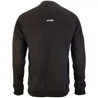 Scruffs werktrui duurzame katoen-polyester 320 g/m2 - ademend met ritszakken en raglanmouwen - maat S - zwart - werk en klus
