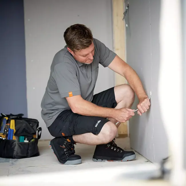 Scruffs Werkpoloshirt - duurzame katoen-polyester 220 g/m2 - ademend en bedrukkingsklaar - maat XXL - grijs - bedrijfskleding