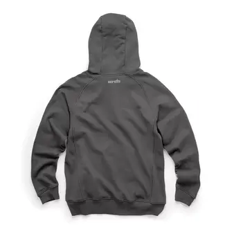 Scruffs Capuchontrui katoen/polyester 320 g/m2 - ademend met ritszak, raglanmouwen en duimlussen - maat M - grijs - voor werk