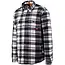 Scruffs Werkoverhemd gewatteerd geruit - maat L - polyester fleecestof 220 g/m2 - zwart/wit - met drukknopen - buitenwerk