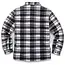 Scruffs Werkoverhemd gewatteerd geruit - maat L - polyester fleecestof 220 g/m2 - zwart/wit - met drukknopen - buitenwerk