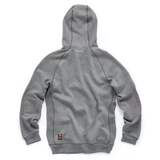 Scruffs capuchontrui - polyester en katoen 320 g/m2 - fleecestof, warm met ritszakken - maat L - donkergrijs - voor klussen