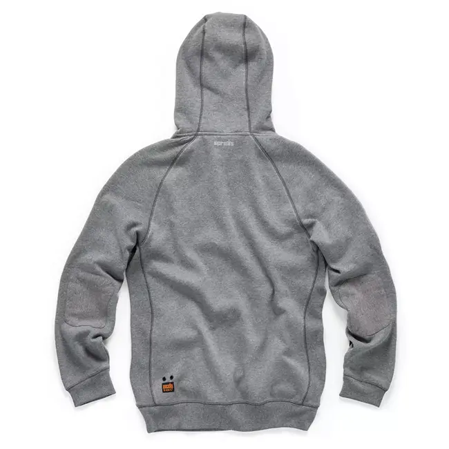 Scruffs werktrui met capuchon - polyester-katoen fleece 320 g/m2 - warm, slijtvast, ritszakken - maat M - donkergrijs - klussen