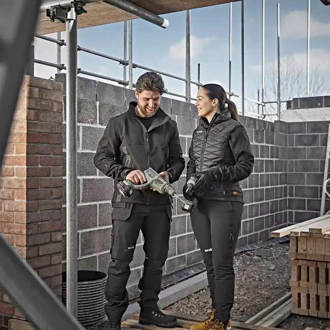 Scruffs Dames werkvest zonder mouwen - nylon en polyester - gewatteerde isolatie, stretchpanelen - maat 46 - zwart - voor werk