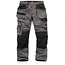 Scruffs Werkbroek met holsterzakken - polyester/katoen - maat 50 L - donkergrijs - kniezakken, versterkt zitvlak - bouw