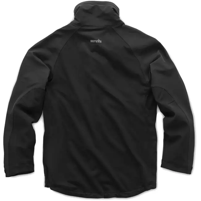 Scruffs werkjas softshell - polyester-elastaan - ademend, waterbestendig, 4-weg rekbaar - maat L - zwart - voor buitenwerk