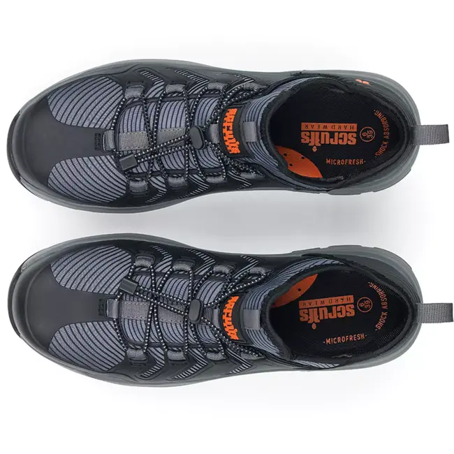 Scruffs veiligheidsschoenen dames maat 36 - nylon - composiet neus, S1P SRC, geheugenschuim zool - zwart - werkvloer