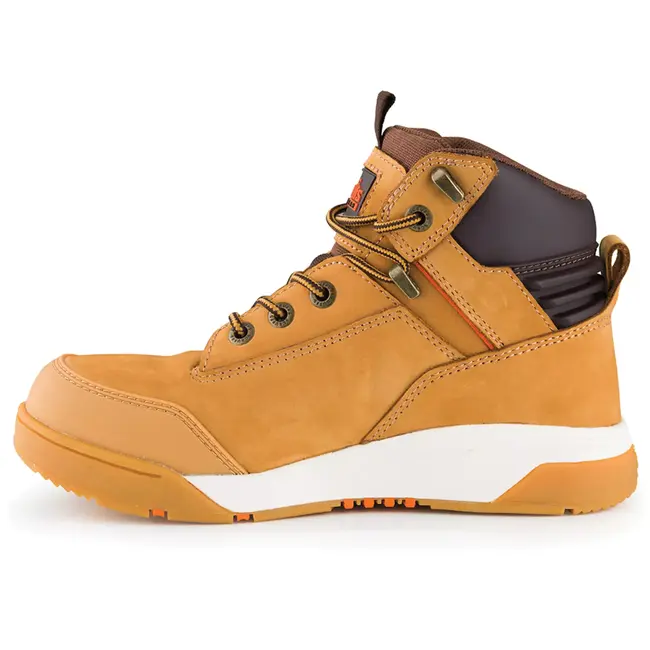 Scruffs Veiligheidslaars dames S3 maat 38 - nubuckleer waterafstotend - lichtbruin - SRC HRO antislipzool - bouw en logistiek