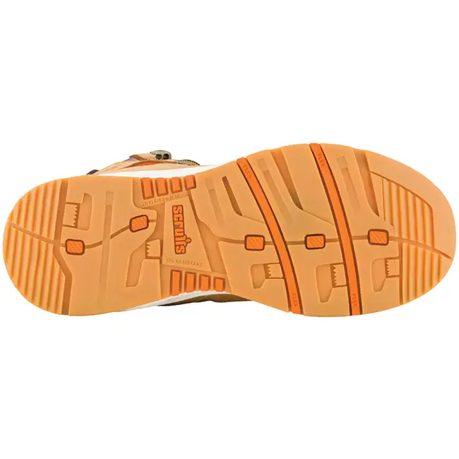 Scruffs Dames veiligheidslaars nubuckleer S3 SRC HRO – maat 37 – lichtbruin – waterafstotend, antislip voor bouw en logistiek