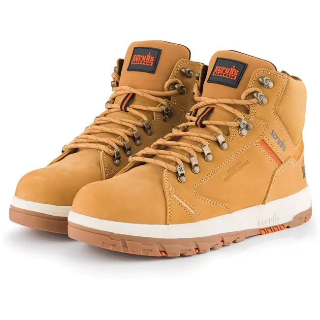 Scruffs Veiligheidslaars maat 47 – S1P SRA – stalen neus, composiet middenzool – lichtbruin – antislip – magazijn en werkplaats