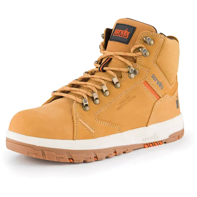 Scruffs Veiligheidslaars maat 47 – S1P SRA – stalen neus, composiet middenzool – lichtbruin – antislip – magazijn en werkplaats