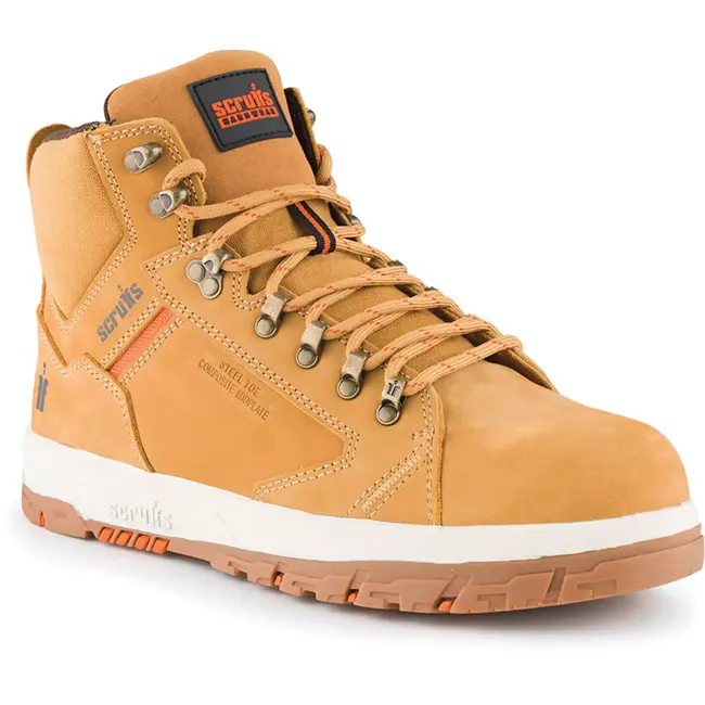 Scruffs Veiligheidslaars maat 47 – S1P SRA – stalen neus, composiet middenzool – lichtbruin – antislip – magazijn en werkplaats