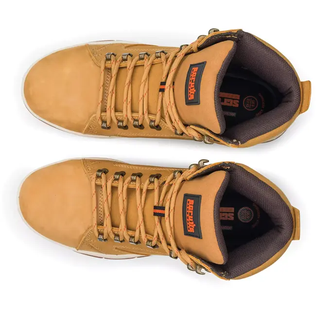 Scruffs Veiligheidslaars S1P SRA - maat 46 - stalen neus, composiet middenzool - lichtbruin - slipvast voor magazijn/werkplaats