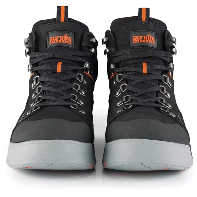 Scruffs Veiligheidslaars - nubuckleer - waterdicht met aluminium neus, veiligheidsklasse S3 - maat 41 - zwart - bouw