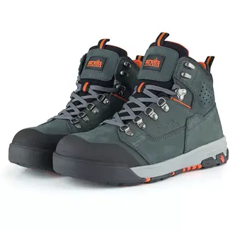 Scruffs Veiligheidslaars nubuckleer - waterdicht S3 met aluminium neus, antislip SRC - maat 43 - blauwgroen - bouw, industrie