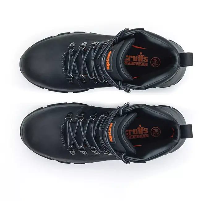 Scruffs veiligheidslaars - leer - stalen neus en middenzool - maat 41 - zwart - antislipzool - voor bouw en werkplaats