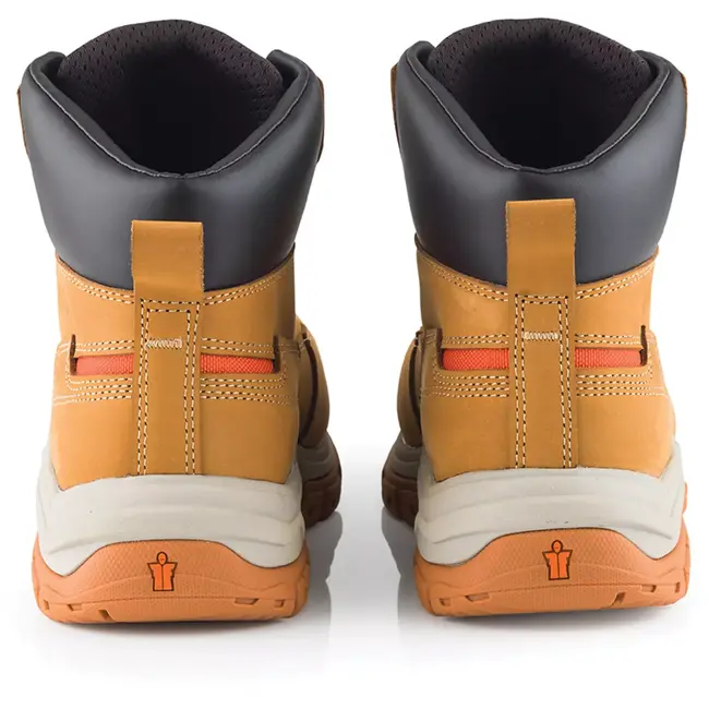 Scruffs Veiligheidslaars - nubuckleer - stalen neus en middenzool - maat 47 - lichtbruin - SRA antislip voor bouw en magazijn