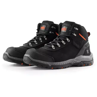 Scruffs veiligheidslaarzen S3 - nubuckleer - composiet neus, SRC HRO antislipzool - maat 44 - zwart - bouw en industrie