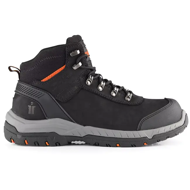 Scruffs veiligheidslaarzen S3 - nubuckleer - composiet neus, SRC HRO antislipzool - maat 44 - zwart - bouw en industrie