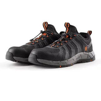 Scruffs veiligheidsschoenen - nylon met composiet neus - licht, schokdemping en antislip - maat 41 - zwart - bouw en logistiek