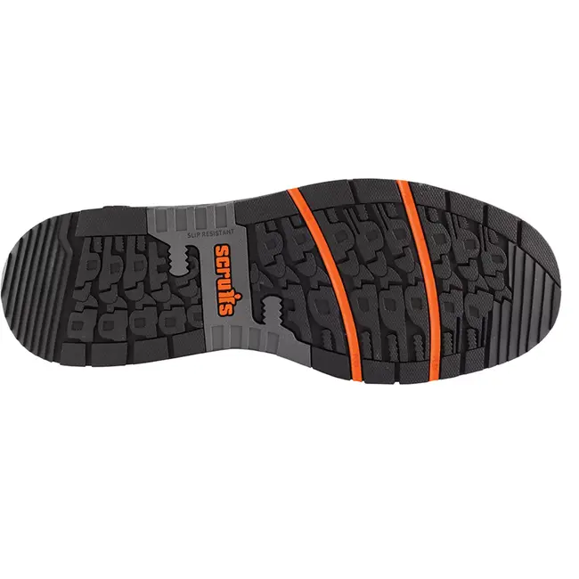 Scruffs Veiligheidsschoenen - leer - stalen neus, antislip en antiperforatie - maat 41 - marineblauw - bouw en magazijn