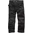 Scruffs werkbroek polyester-katoen keperstof 250 g/m2 - kniezakken voor kniebeschermers - maat 52 R - zwart - bouw en montage