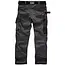 Scruffs werkbroek - polyester-katoen stretch - holster- en dubbele kniezakken - maat 52 K - donkergrijs - voor bouw en techniek