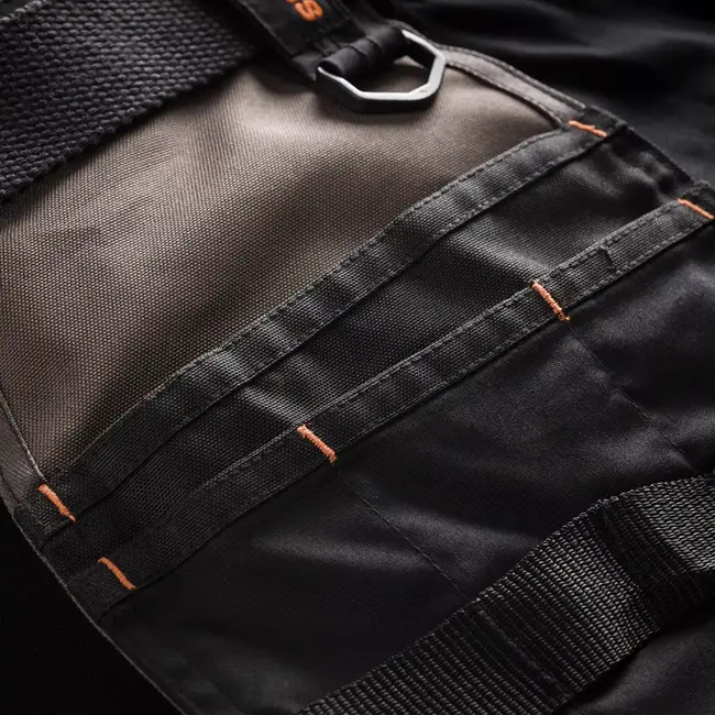 Scruffs Werkbroek - polyester-katoen 250 g/m2 - rekbaar met holster- en verstelbare kniezakken - maat 50 R - zwart - voor bouw