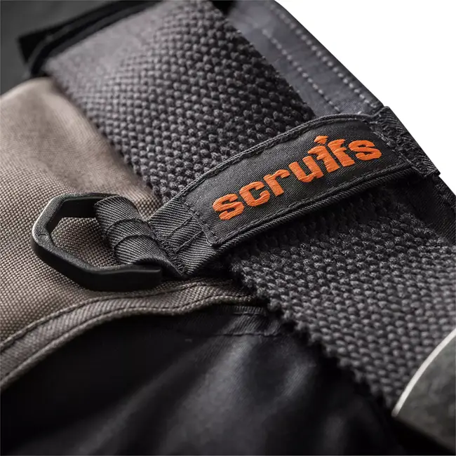 Scruffs Werkbroek - polyester-katoen 250 g/m2 - rekbaar met holster- en verstelbare kniezakken - maat 50 R - zwart - voor bouw