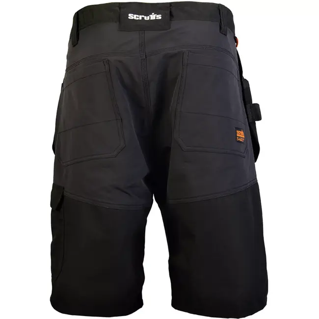 Scruffs Werkshort holstermodel – maat 44 – ripstopkatoen en polyester – rekbaar, holster- en cargozakken – zwart – voor bouw