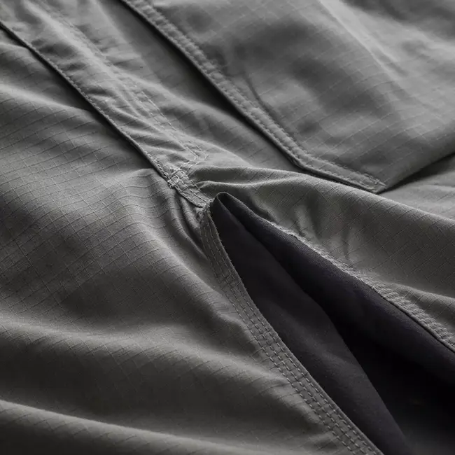 Scruffs werkshort met holsterzakken - polykatoen - rekbaar en scheurvast, met cargozakken - maat 44 - donkergrijs - voor bouw