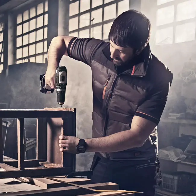 Scruffs Werkbodywarmer - polyester - waterafstotend en gevoerd, met ritszakken - maat S - donkergrijs - buitenwerk