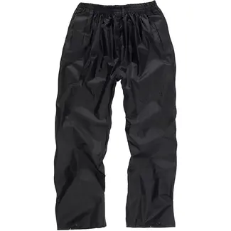 Scruffs regenpak 2-delig - polyester/PVC - waterdicht met capuchon en getapete naden - maat XL - zwart - werk en bouw