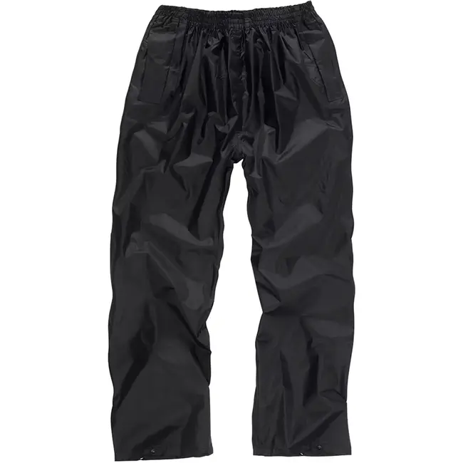 Scruffs regenpak 2-delig - polyester/PVC - waterdicht met capuchon en getapete naden - maat XL - zwart - werk en bouw