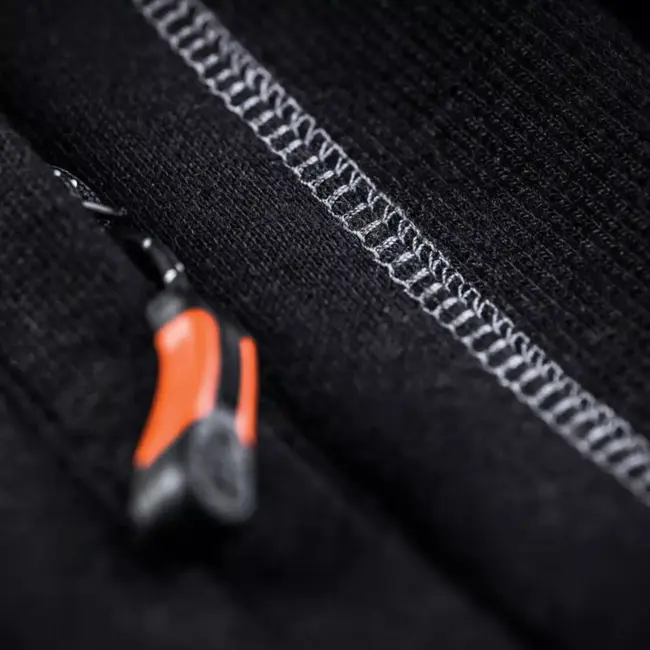 Scruffs werktrui met capuchon maat XXL - polyester/katoen fleece - ritszakken, verstelbare capuchon - zwart - buitenwerk