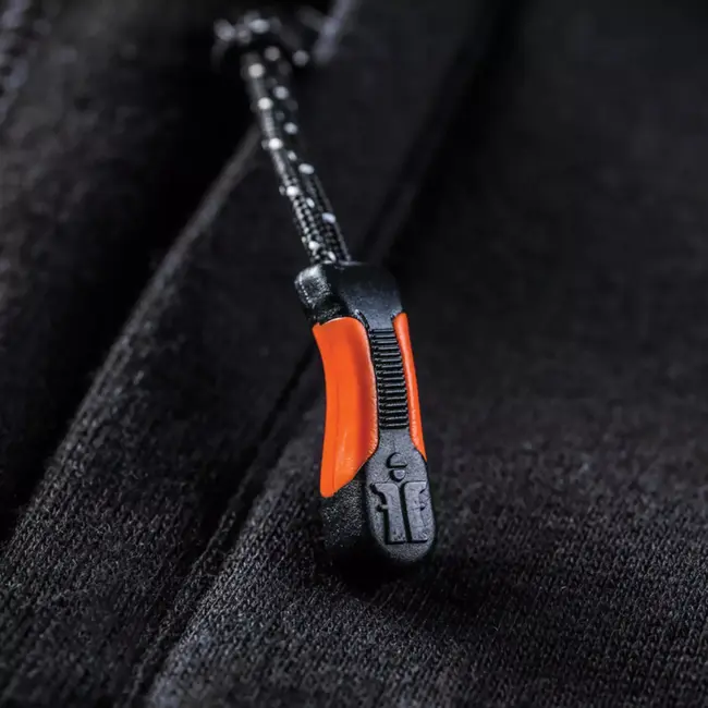 Scruffs Werktrui met capuchon - polyester/katoen 300 g/m2 - fleecevoering, ritszakken - maat L - zwart - voor buitenwerk