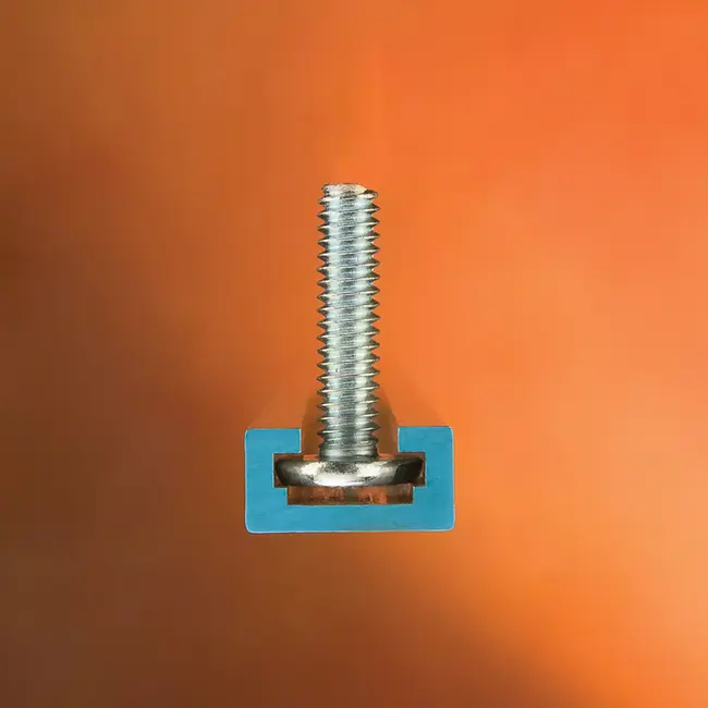 Rockler T-sleufset - aluminium - geleiding en opspannen - 6 en 8 mm - aluminiumkleur - 17-delig - werkbank en houtbewerking