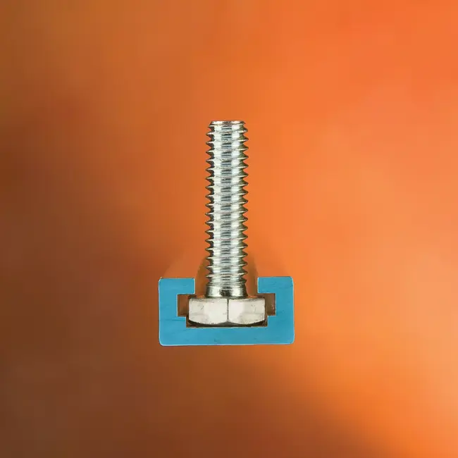 Rockler T-sleufset - aluminium - geleiding en opspannen - 6 en 8 mm - aluminiumkleur - 17-delig - werkbank en houtbewerking