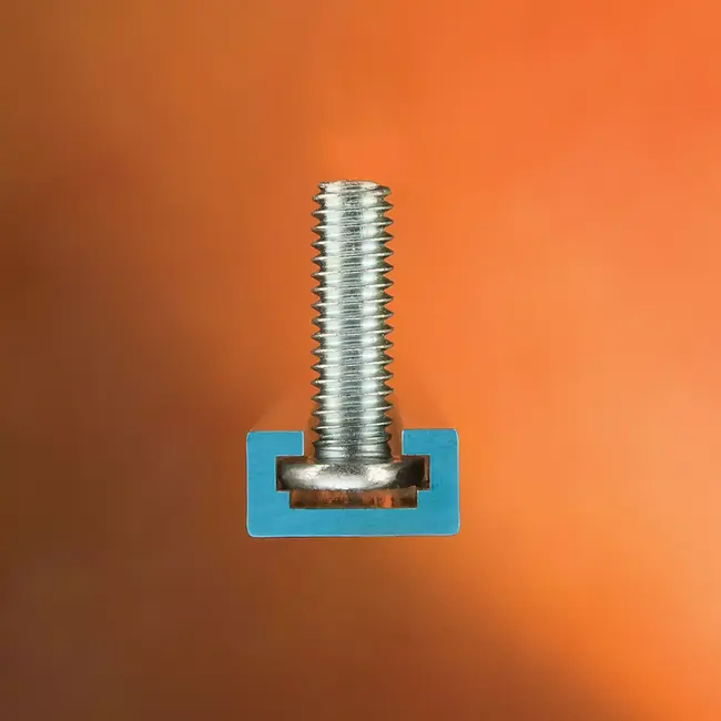 Rockler T-sleufset - aluminium - geleiding en opspannen - 6 en 8 mm - aluminiumkleur - 17-delig - werkbank en houtbewerking