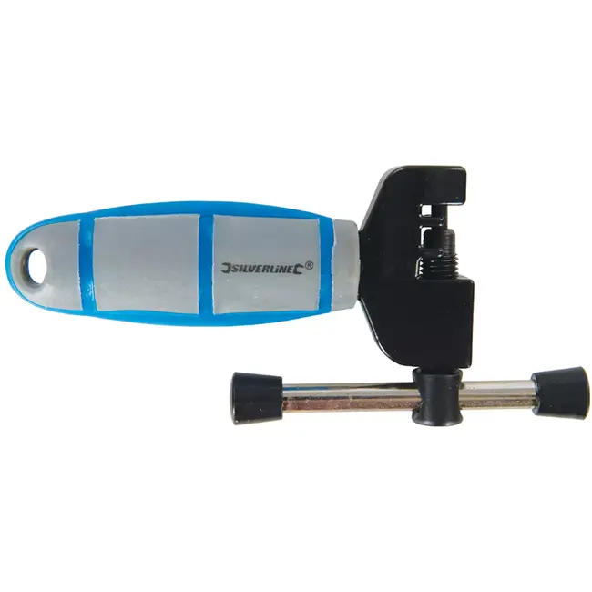 Silverline Kettingpons - verzinkt staal - ketting splitsen en monteren - 20 mm - grijs - voor fietskettingen 7–11 versnellingen