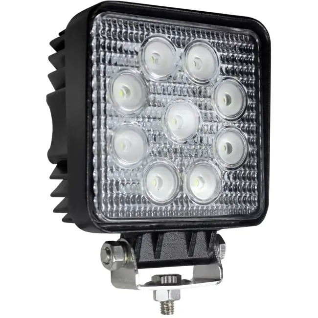 Bosma Led werklamp breedstraler - 126 x 107 x 52 mm - claxon 105 dB - waterdicht IP68 - 1600 lumen - voertuigen en bouwplaats