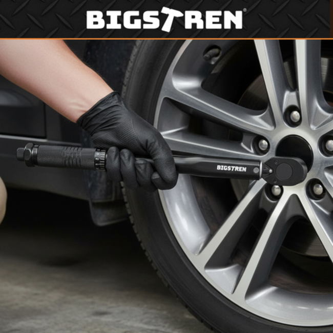 Bigstren Verstelbare momentsleutel met ratel en koffer