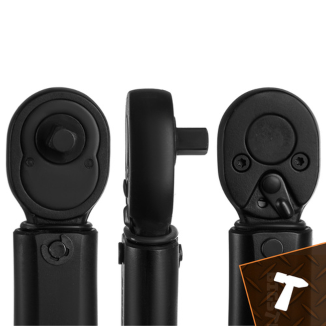 Bigstren 3/8 Momentsleutel 7–112 Nm met Klikmechanisme Vergrendeling Kalibratiecertificaat en Opbergkoffer
