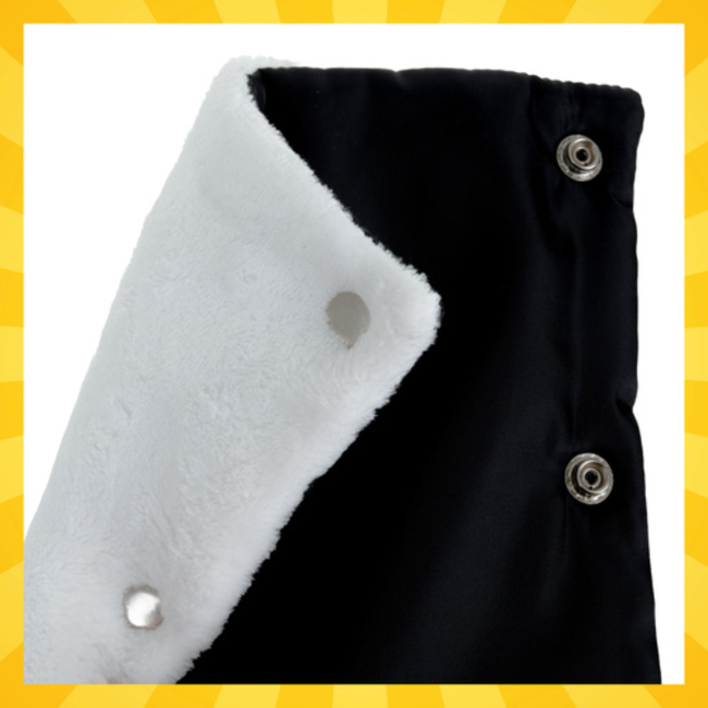 Bigstren Warme kinderwagenhandschoenen met fleecevoering – zwart