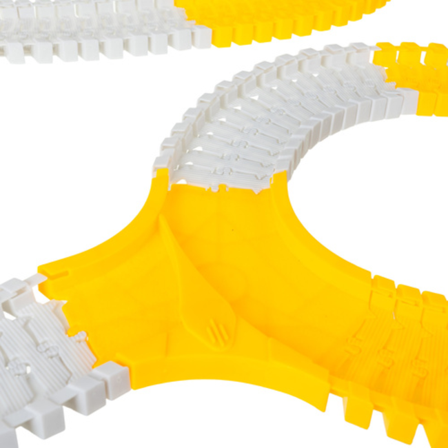 Ruhhy Bouwvoertuigen racebaan met flexibele baanonderdelen