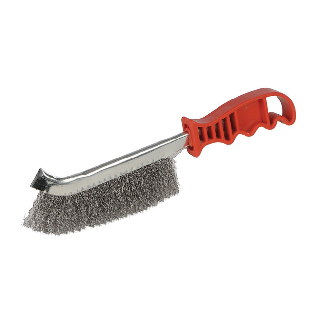 Silverline staalborstel set - staal en kopergeplateerd staal - ontroesten en reinigen - 24 stuks - voor lasnaden en fijn werk