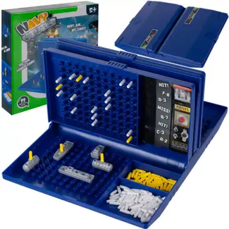 Ruhhy Strategisch zeeslagspel in koffervorm – opvouwbaar gezelschapsspel dat concentratie en logisch denken stimuleert