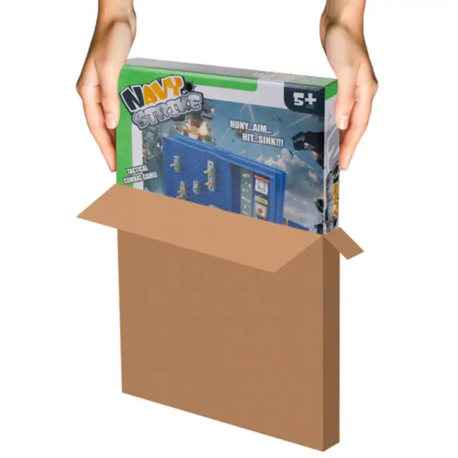 Ruhhy Strategisch zeeslagspel in koffervorm – opvouwbaar gezelschapsspel dat concentratie en logisch denken stimuleert