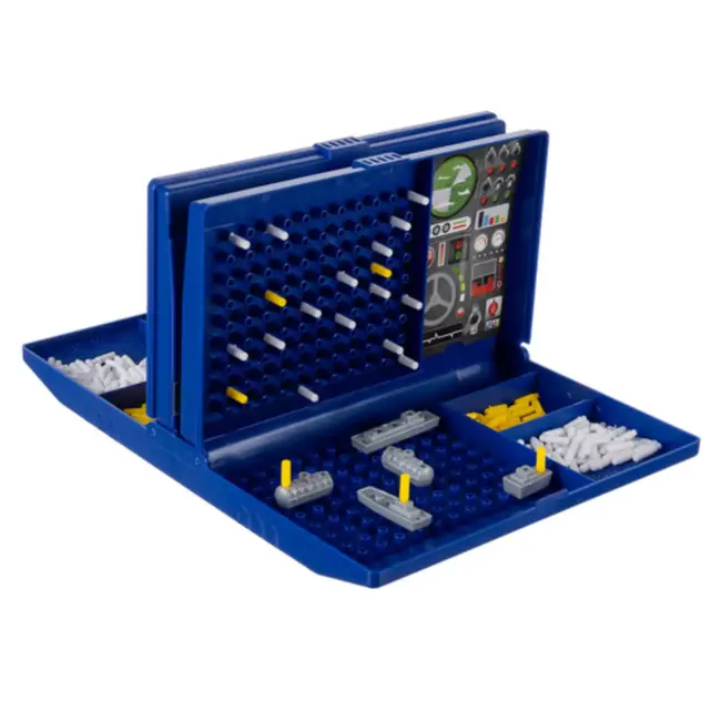 Ruhhy Strategisch zeeslagspel in koffervorm – opvouwbaar gezelschapsspel dat concentratie en logisch denken stimuleert